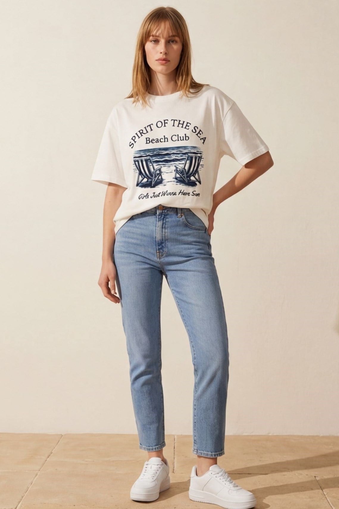 Baskı ve Yazı Detaylı T-shirt QZ02024