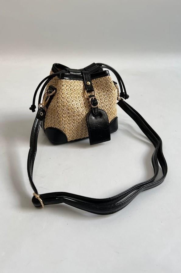 Charm Detaylı Hasır El Çantası SD6336