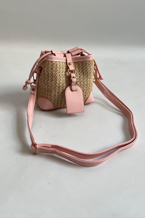 Charm Detaylı Hasır El Çantası SD6336