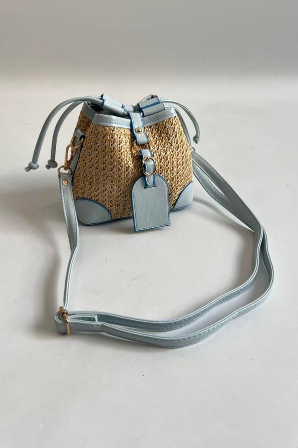 Charm Detaylı Hasır El Çantası SD6336