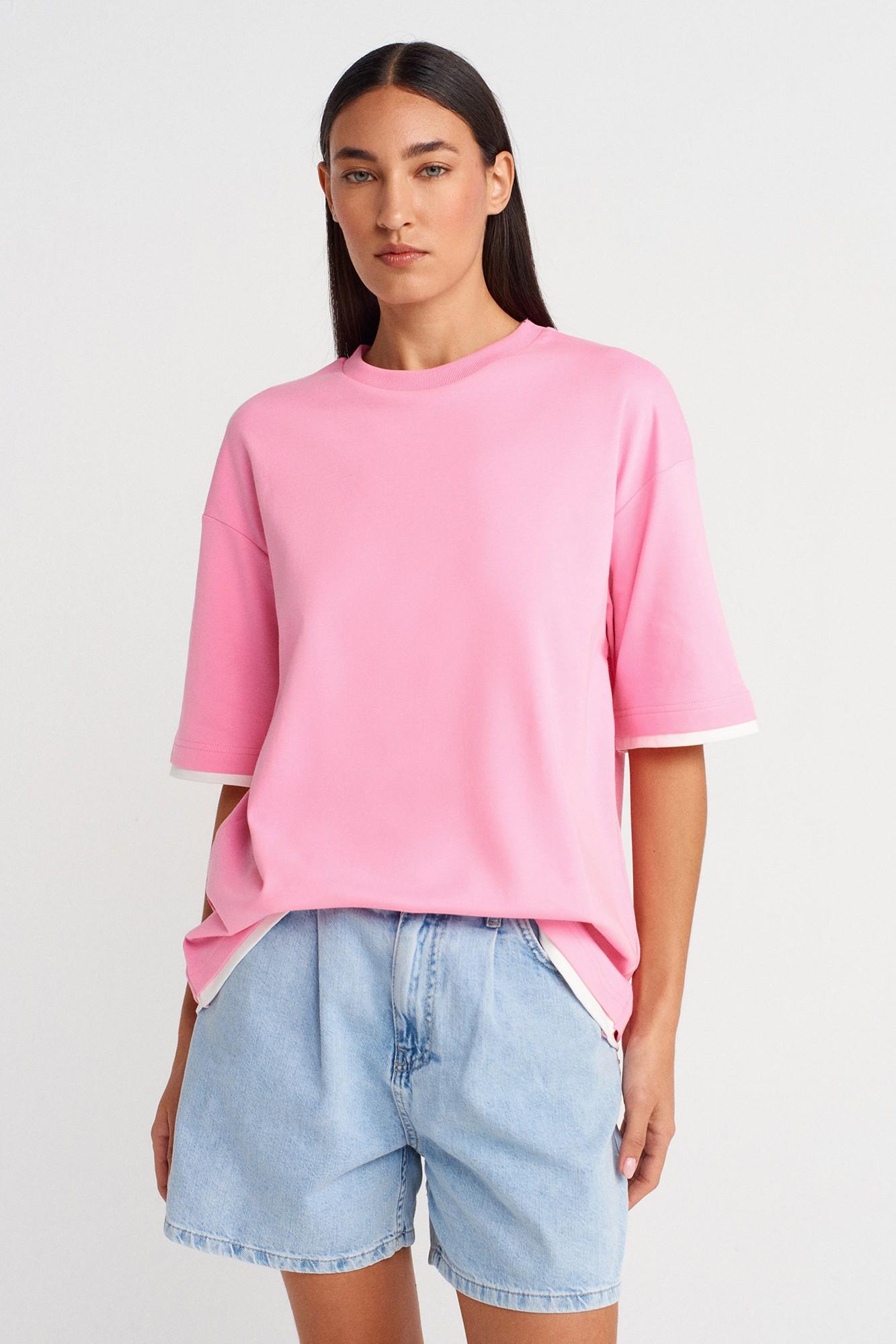 Çift Görünümlü Oversize T-shirt DL31894