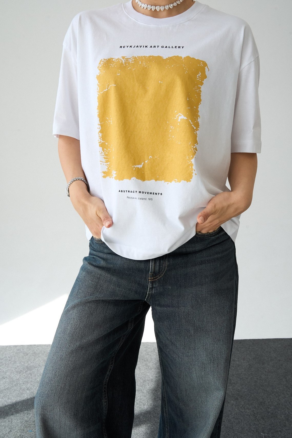 Baskı Detaylı Oversize T-shirt QS261049