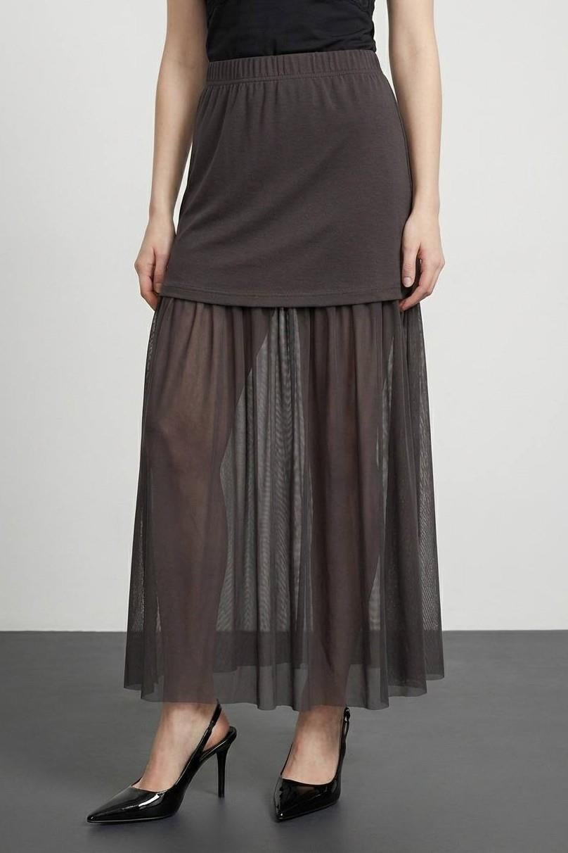 Tül Matchli Mini Etek QZ01452