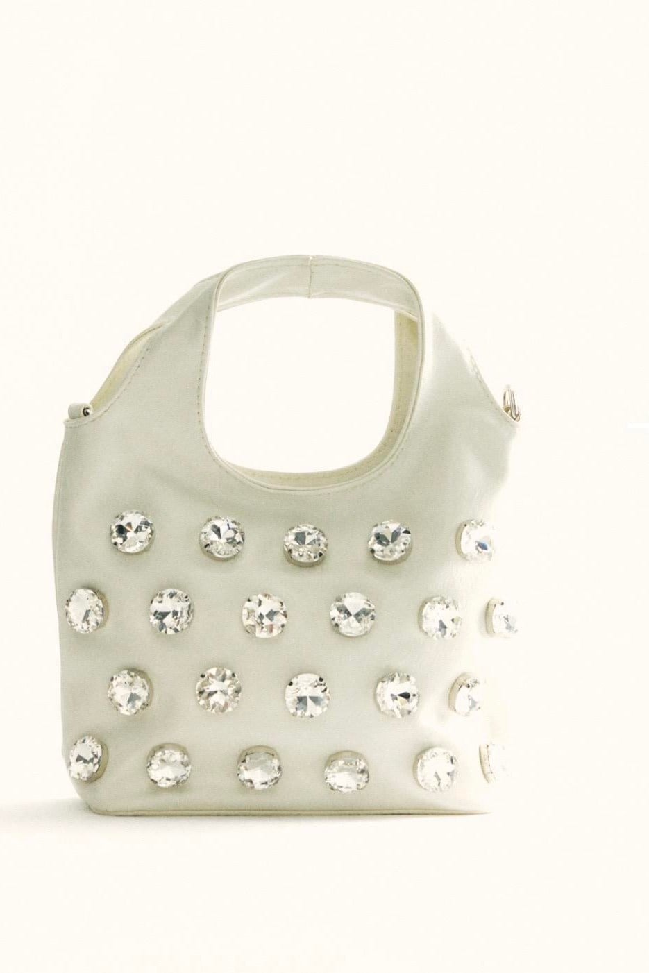 Büyük Taş Detaylı Deri Çanta FE3654