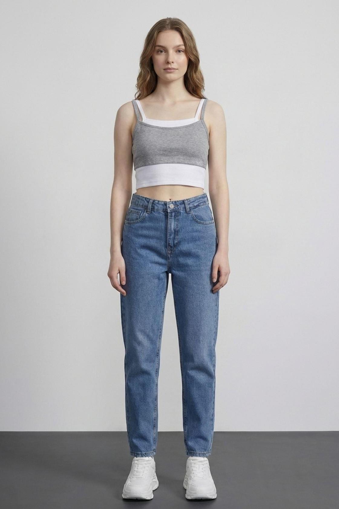 İp Askılı Kat Detaylı Atlet QZ01542