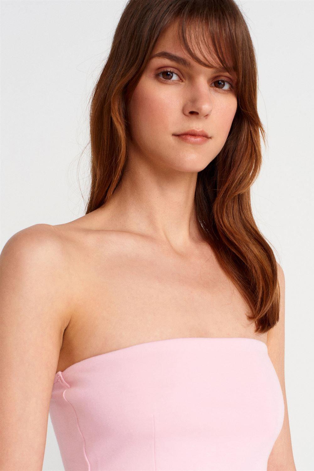 Straplez Peplum Bluz DL31860