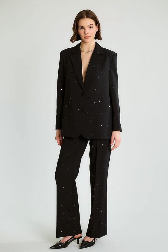 Pul İşlemeli Blazer Ceket Pantolon Takım RB80326