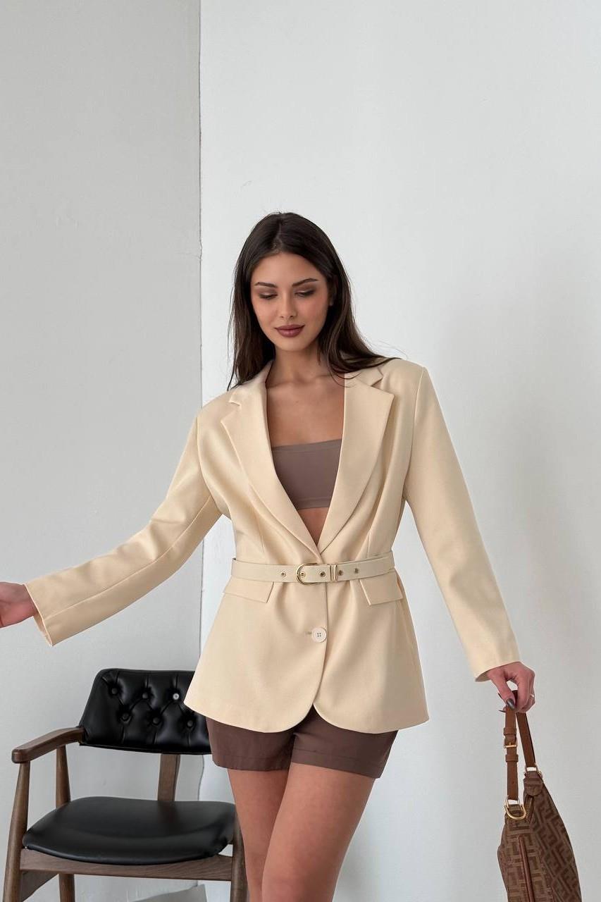 Kapaklı Cepli Oversize Kemerli Ceket HYL6240