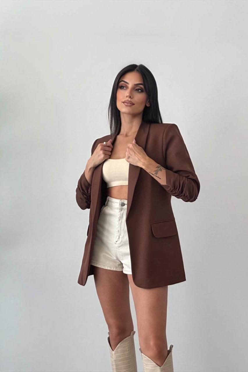 Kolu Büzgülü Blazer Ceket HYL3101