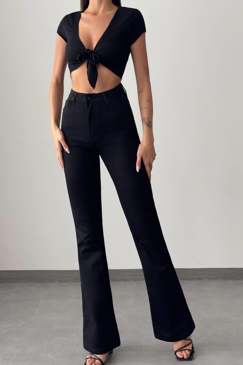 Yüksek Bel Flare Jean LC7600