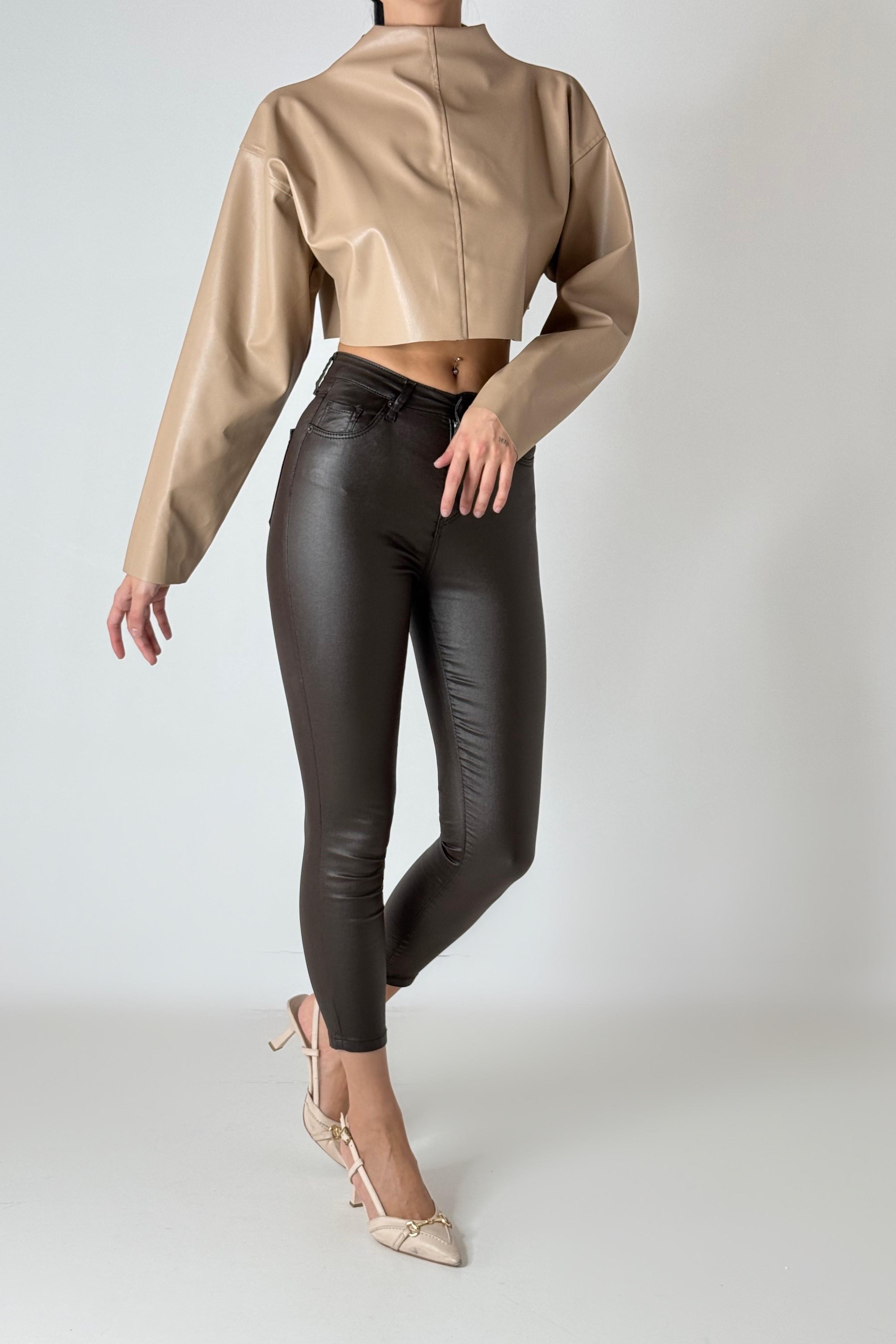 Yüksek Bel Mumlu Sknny Pantolon LC7354
