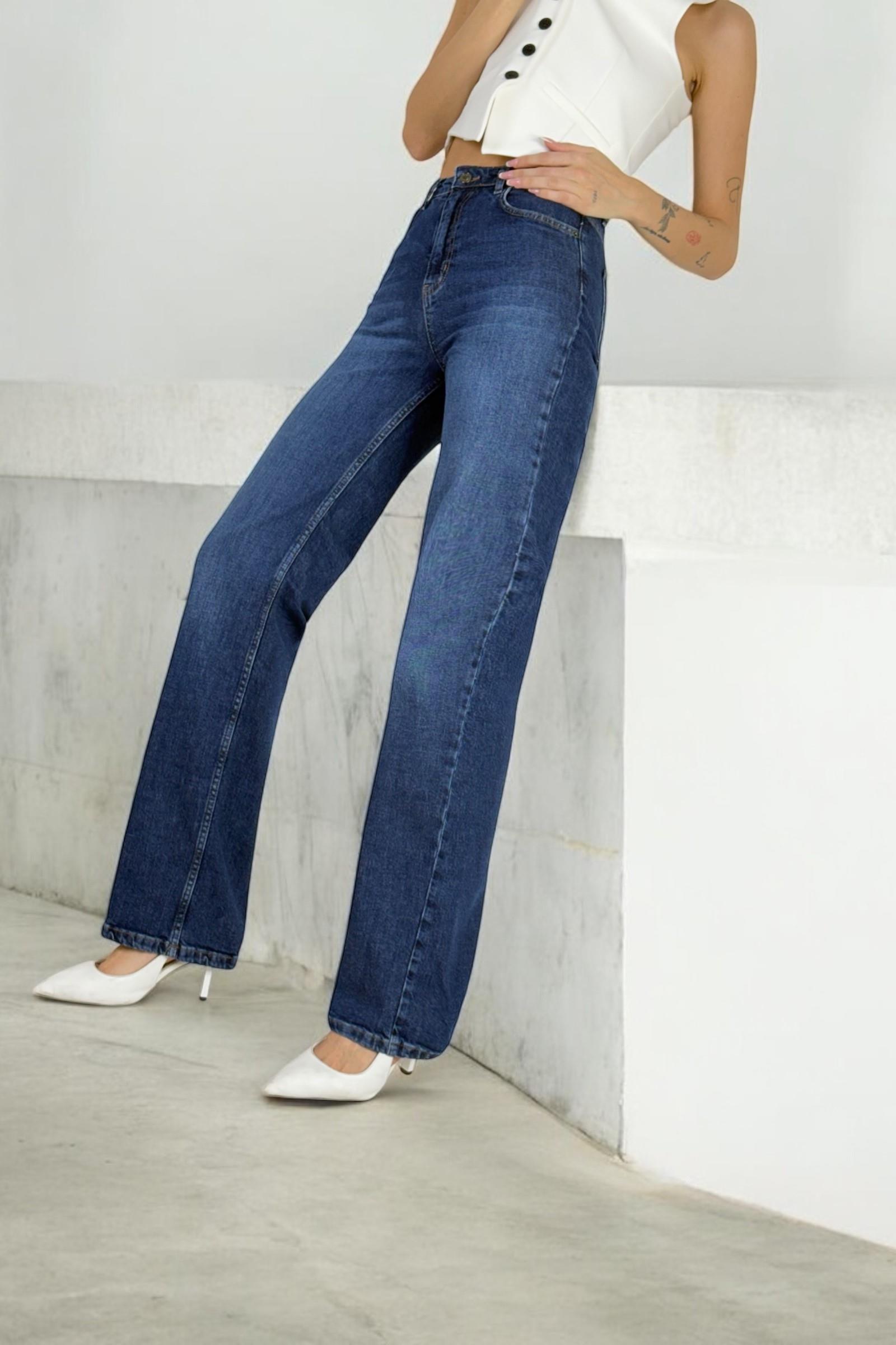 Yüksek Bel Wide Leg Jean LC7714