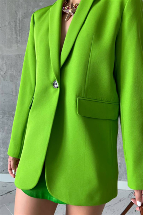 Tek Düğmeli Blazer Ceket QSN107