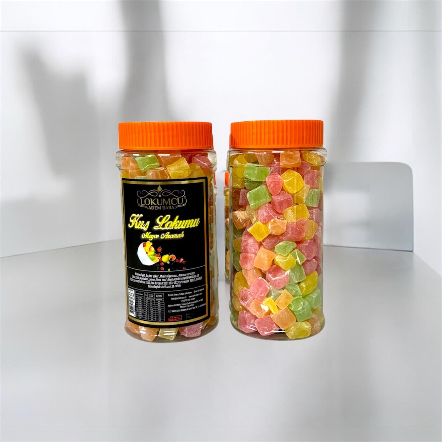 350 g.Kavanoz Kuş Lokum Aromalı