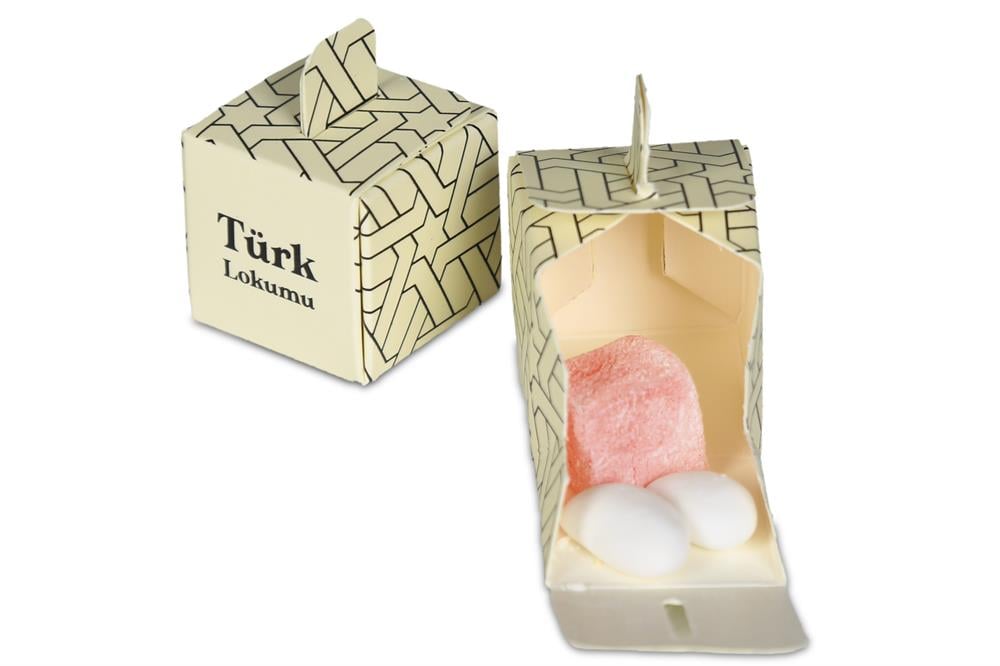 Mini Kutulu_Güllü Lokum & Badem Şekeri