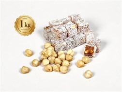 ÇİFTE KAVRULMUŞ FINDIKLI LOKUM / 1KG