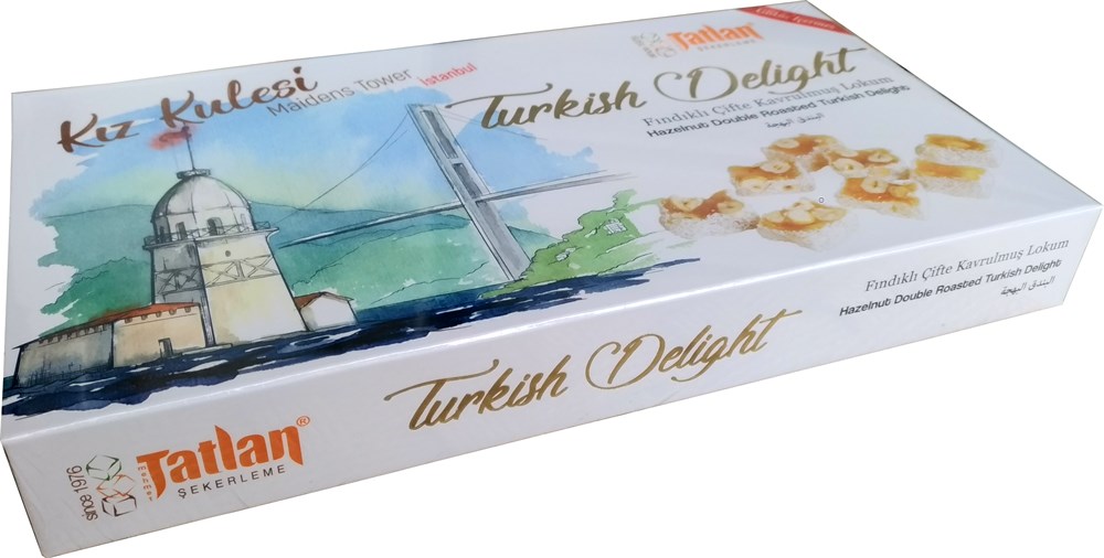 330g.Hind.Fındıklı Çifte kavrulmuş Lokum
