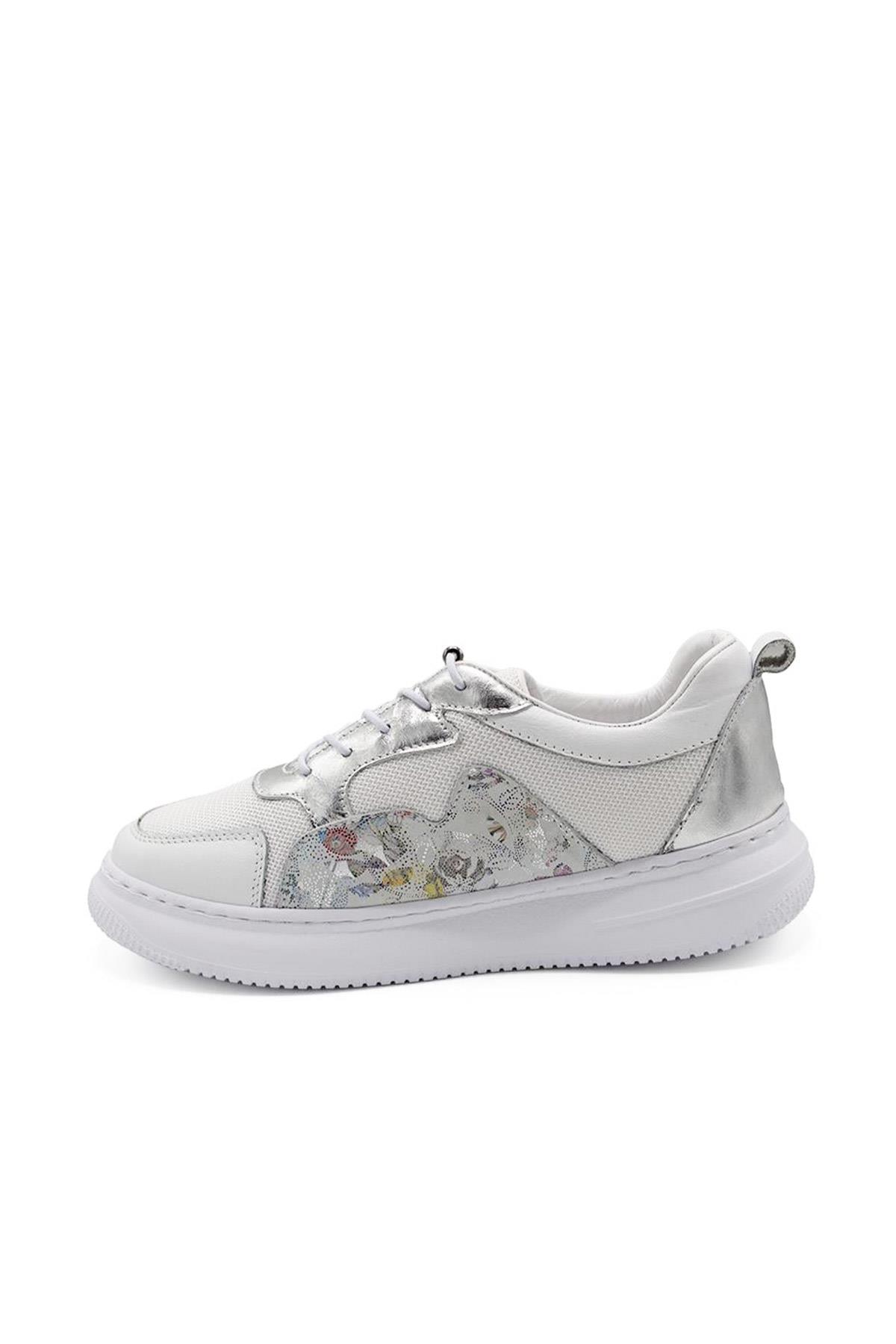 7Adımdaaşk Kadın Deri Ve Tekstil Sneaker Ayakkabı 082Y24K11602