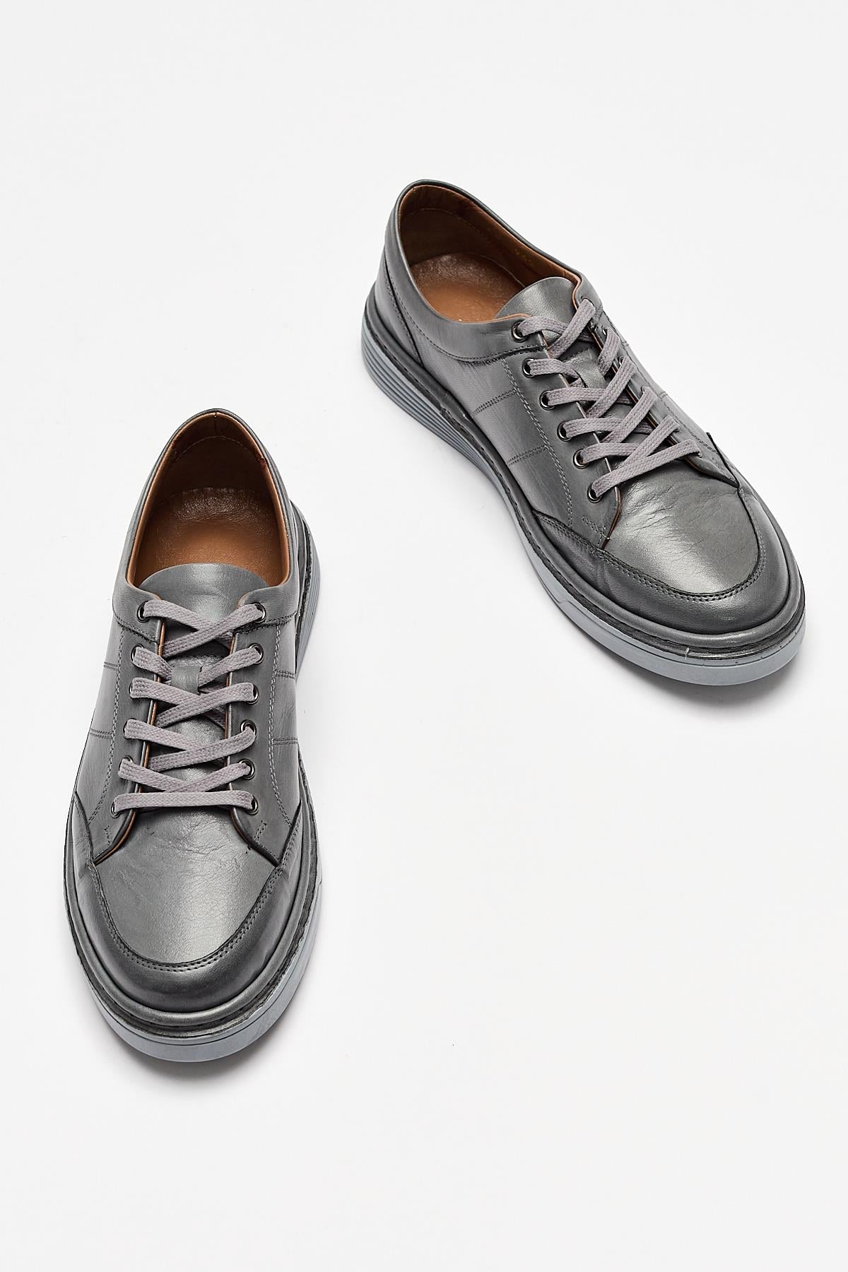 Erkek Sneaker Hakiki Deri Ayakkabı 002Y22E4045