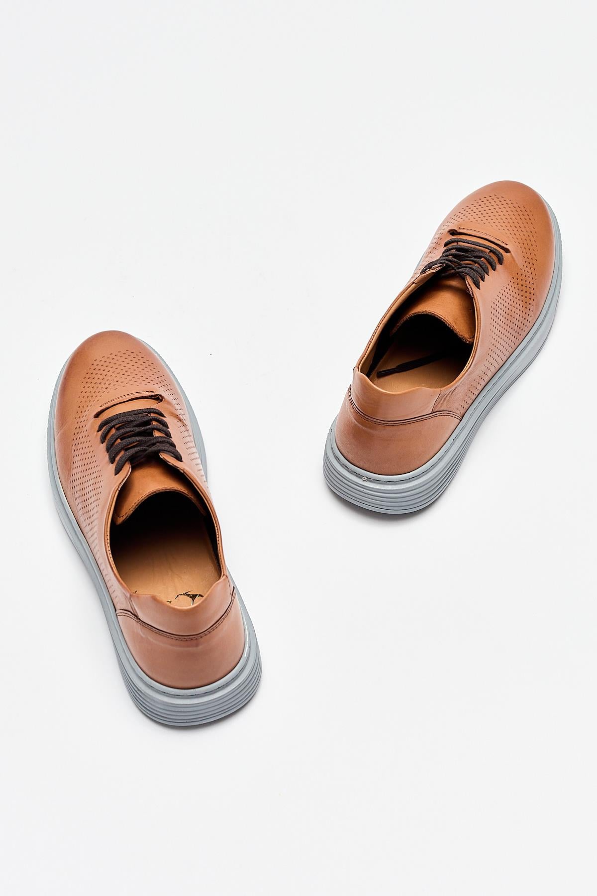 Erkek Sneaker Hakiki Deri Ayakkabı 002Y22E4047