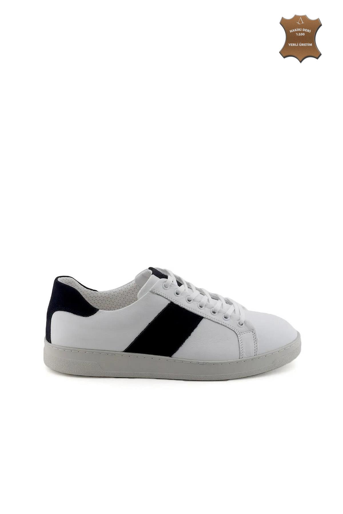 Erkek Sneaker Hakiki Deri Ayakkabı 002Y22E4043