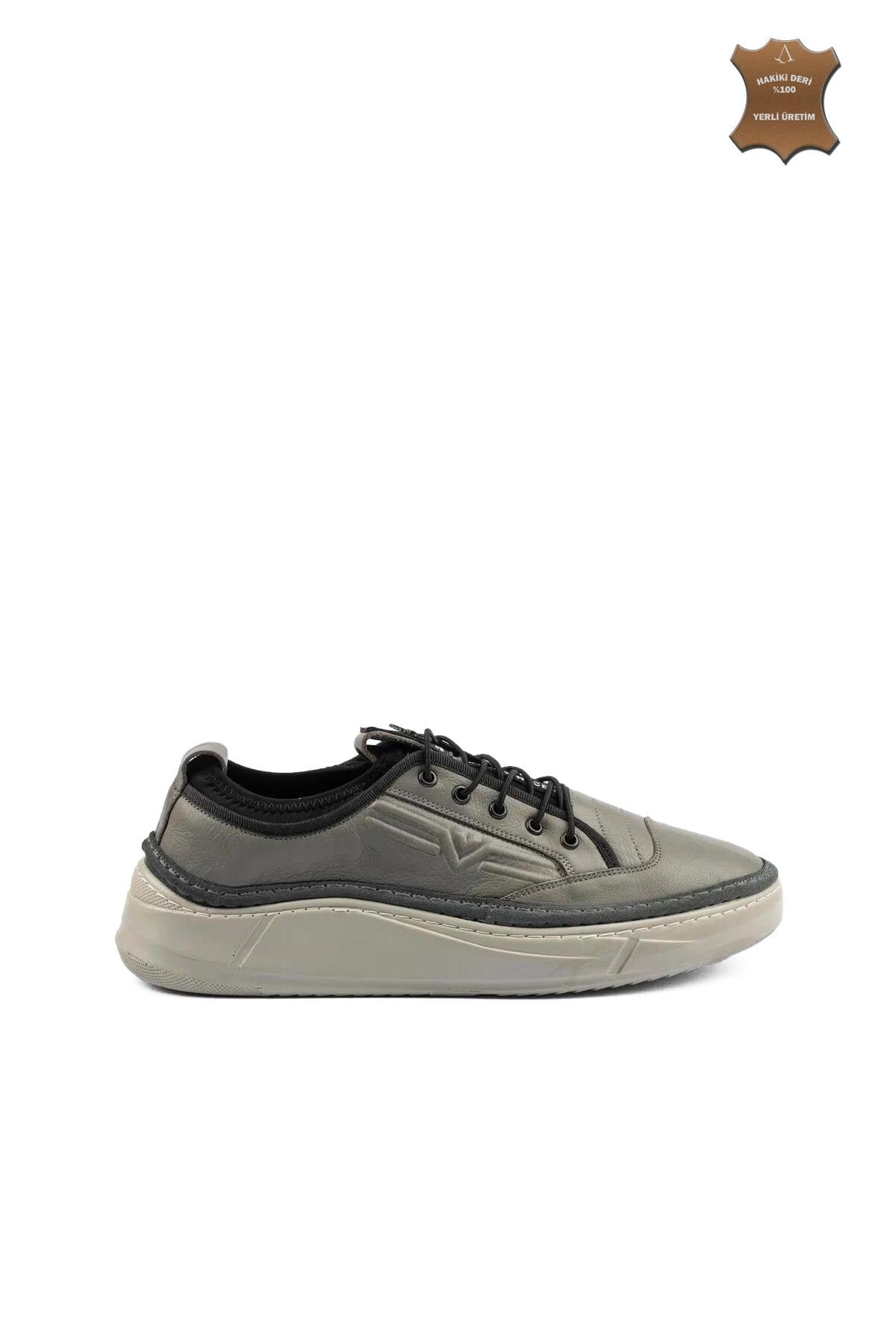 Erkek Sneaker Hakiki Deri Ayakkabı 003Y23E4501