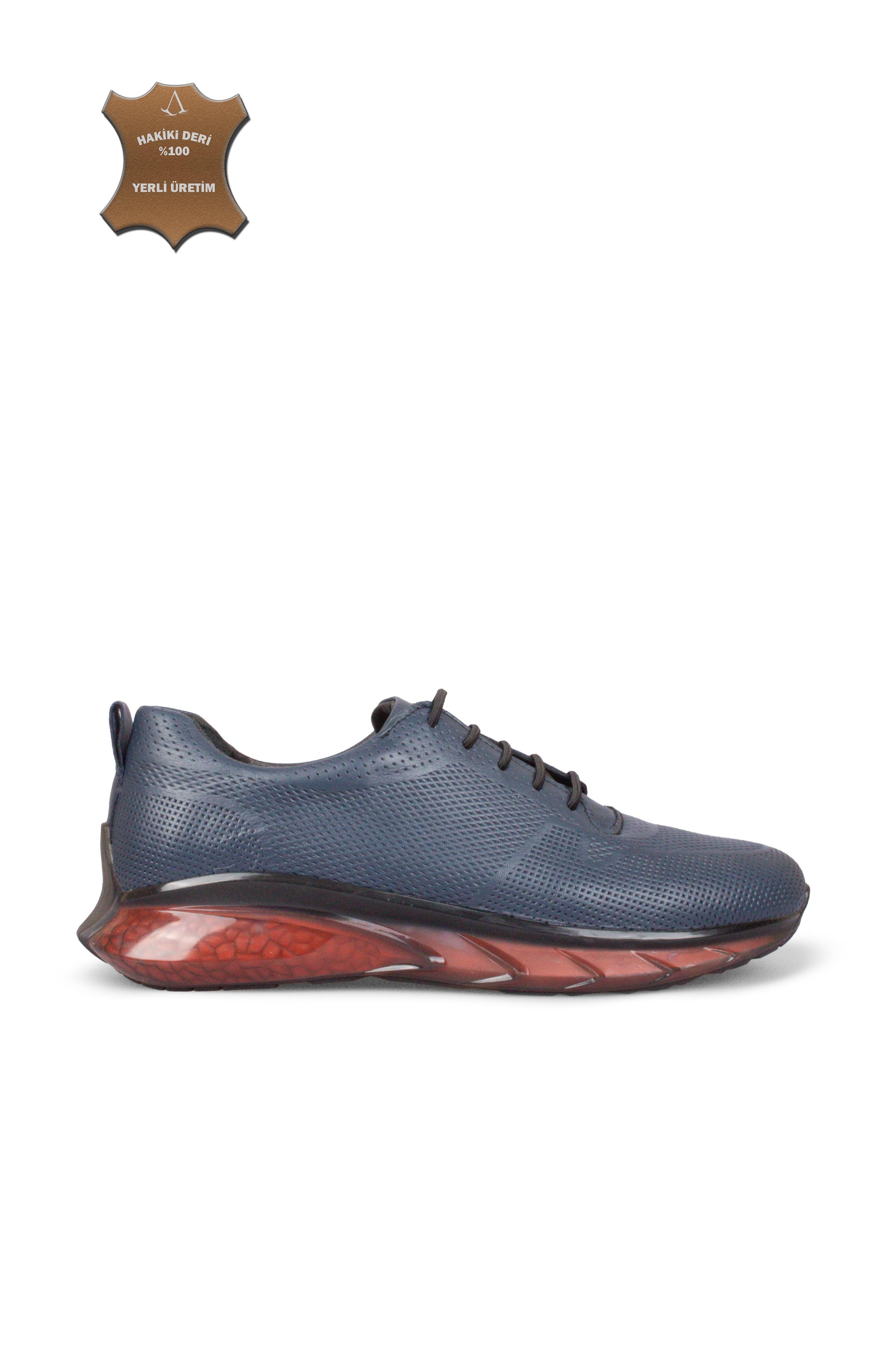 Erkek Sneaker Hakiki Deri Ayakkabı 031Y25E5799