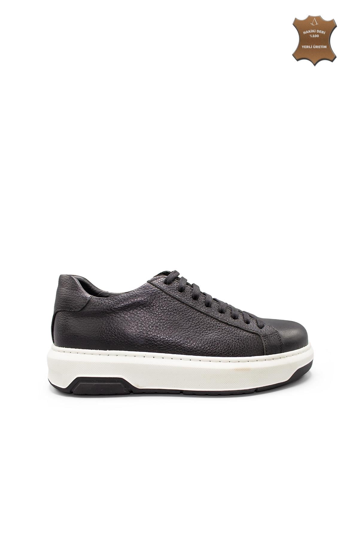 Erkek Sneaker Hakiki Deri Ayakkabı 031Y24E5785