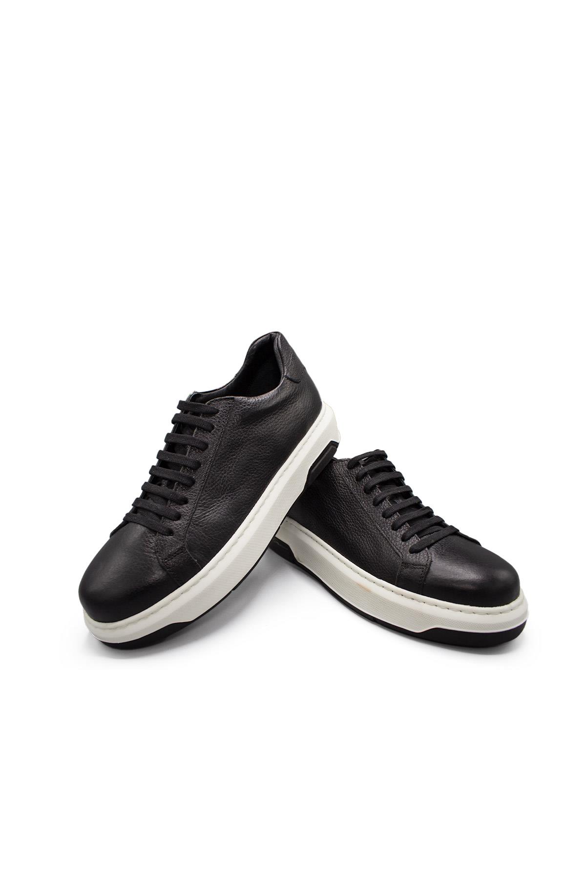 Erkek Sneaker Hakiki Deri Ayakkabı 031Y24E5785