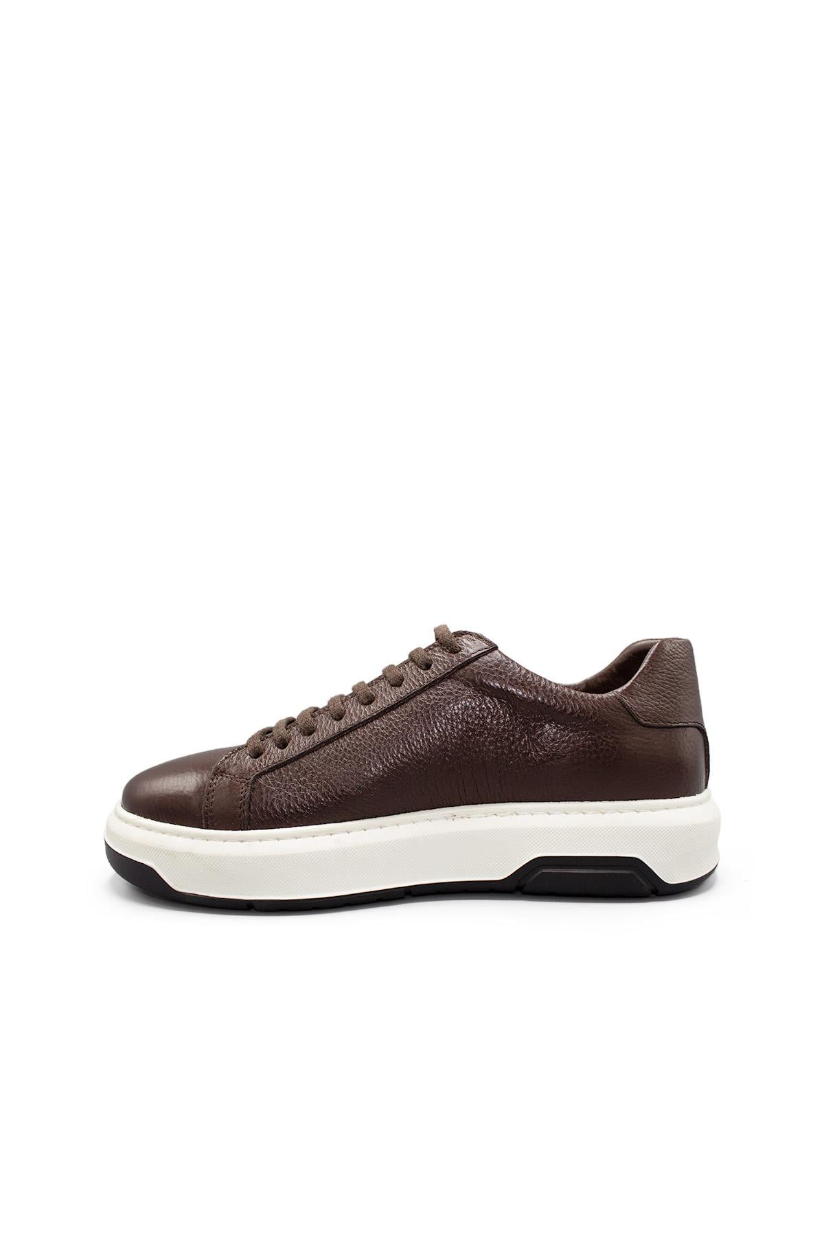 Erkek Sneaker Hakiki Deri Ayakkabı 031Y24E5785