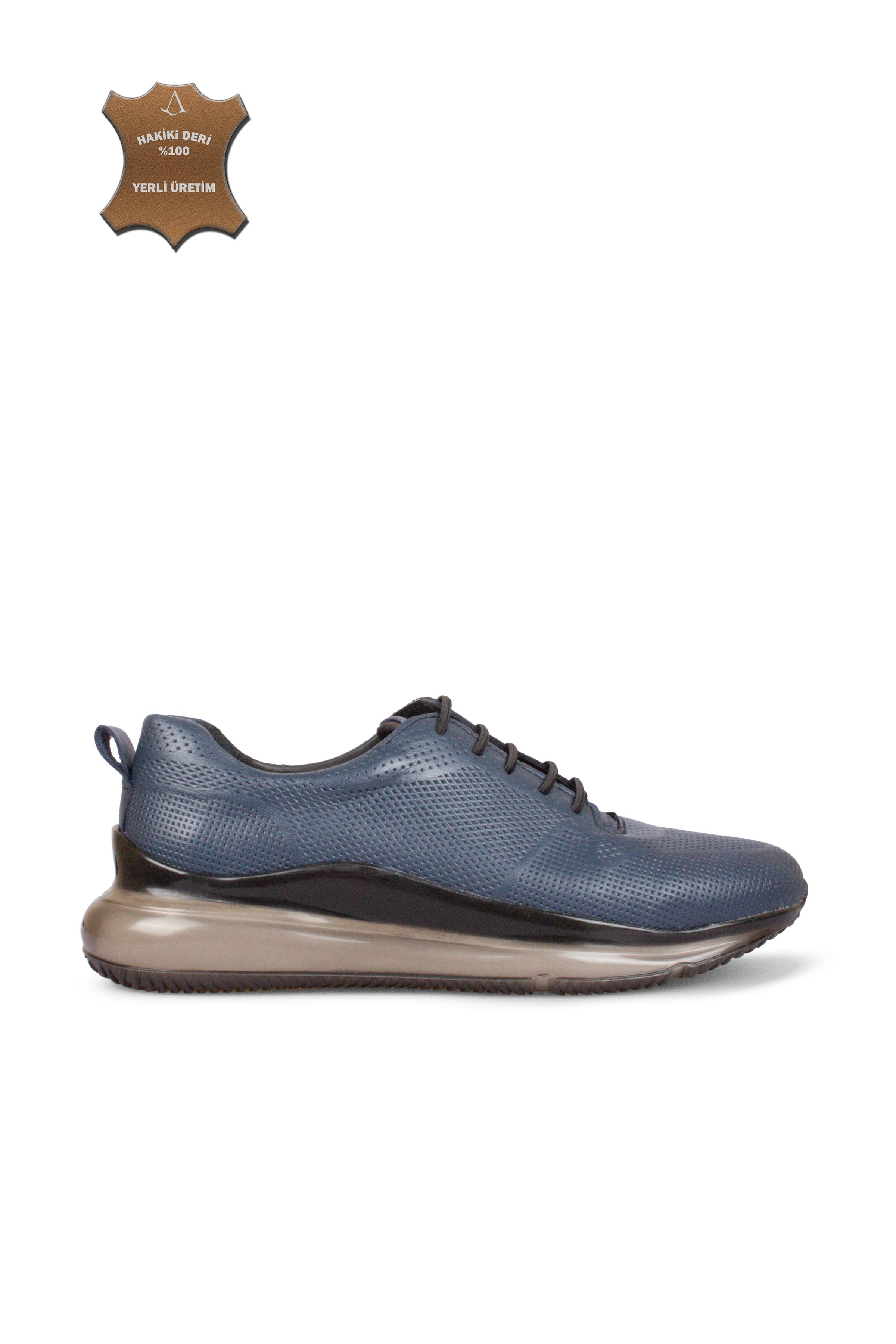 Erkek Sneaker Hakiki Deri Ayakkabı 031Y25E5798