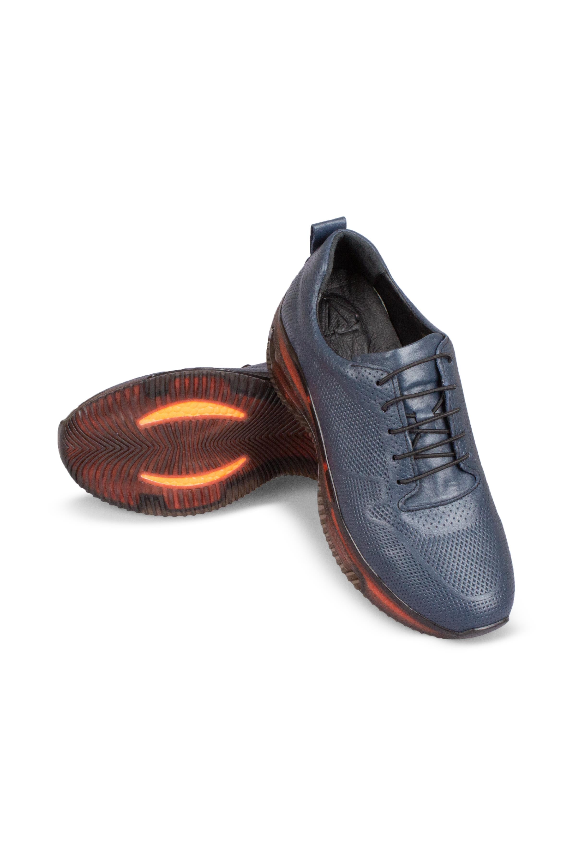 Erkek Sneaker Hakiki Deri Ayakkabı 031Y24E5787