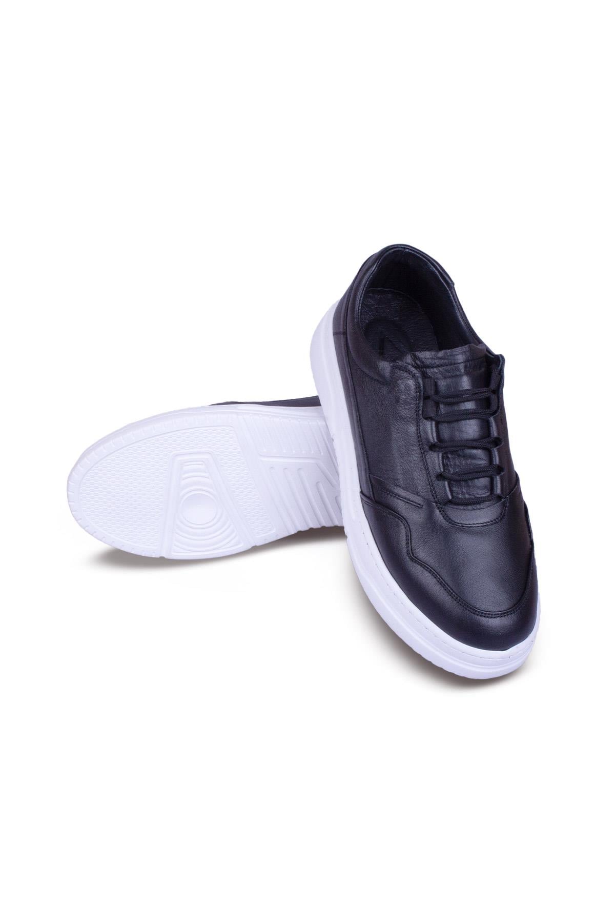 Erkek Sneaker Hakiki Deri Ayakkabı 082Y24E40729