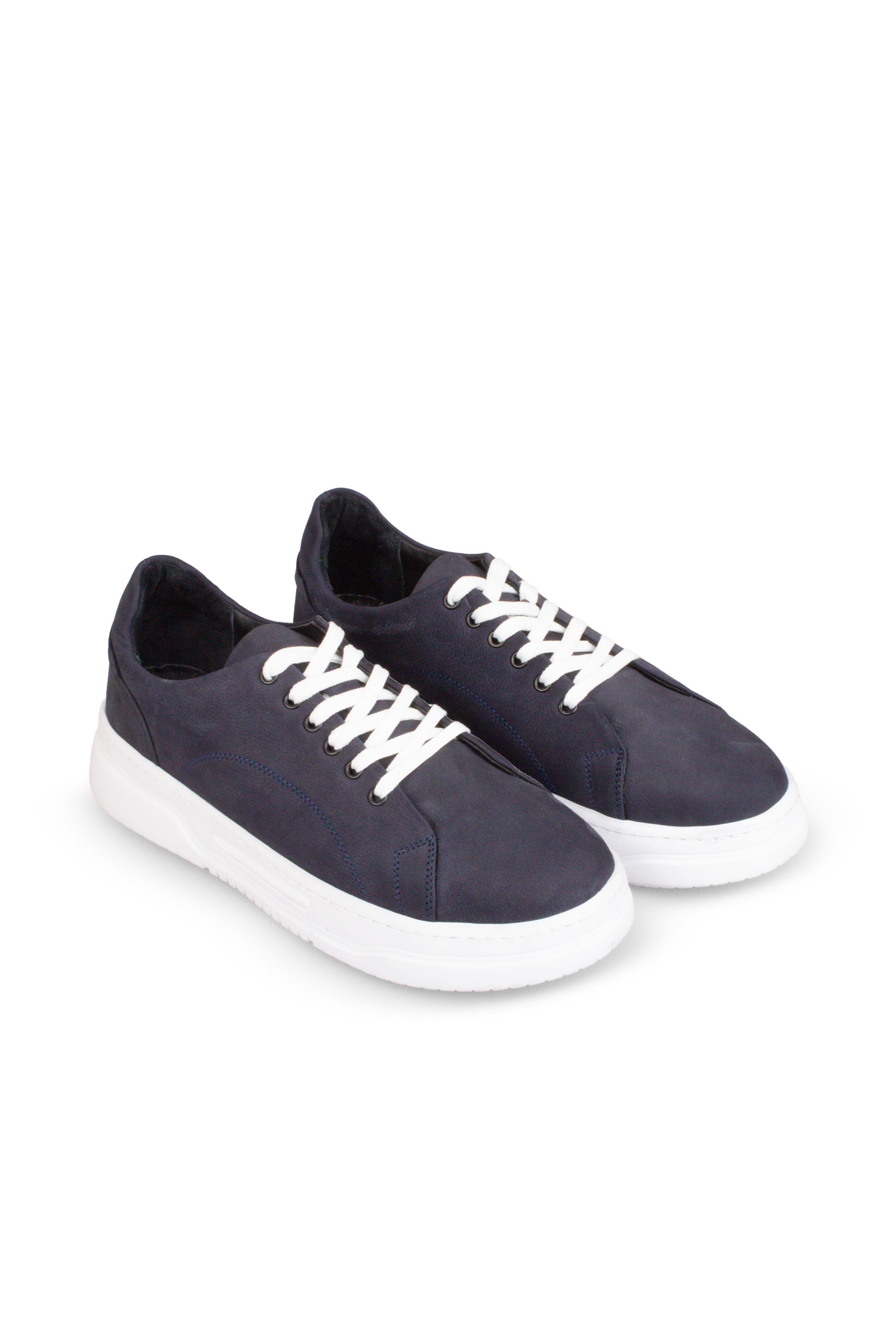 Erkek Sneaker Hakiki Deri Ayakkabı 082Y24E40716