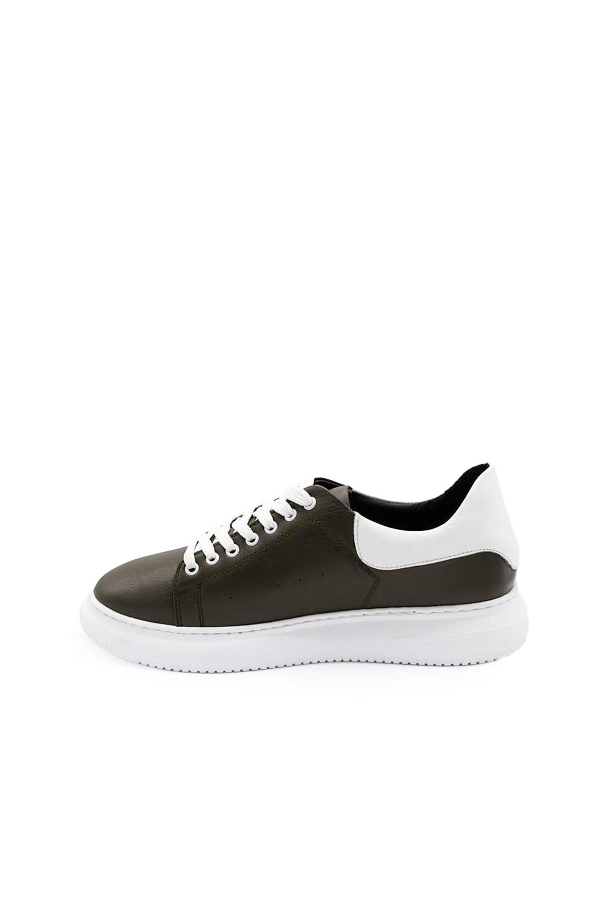 Erkek Sneaker Hakiki Deri Ayakkabı 082Y24E40746
