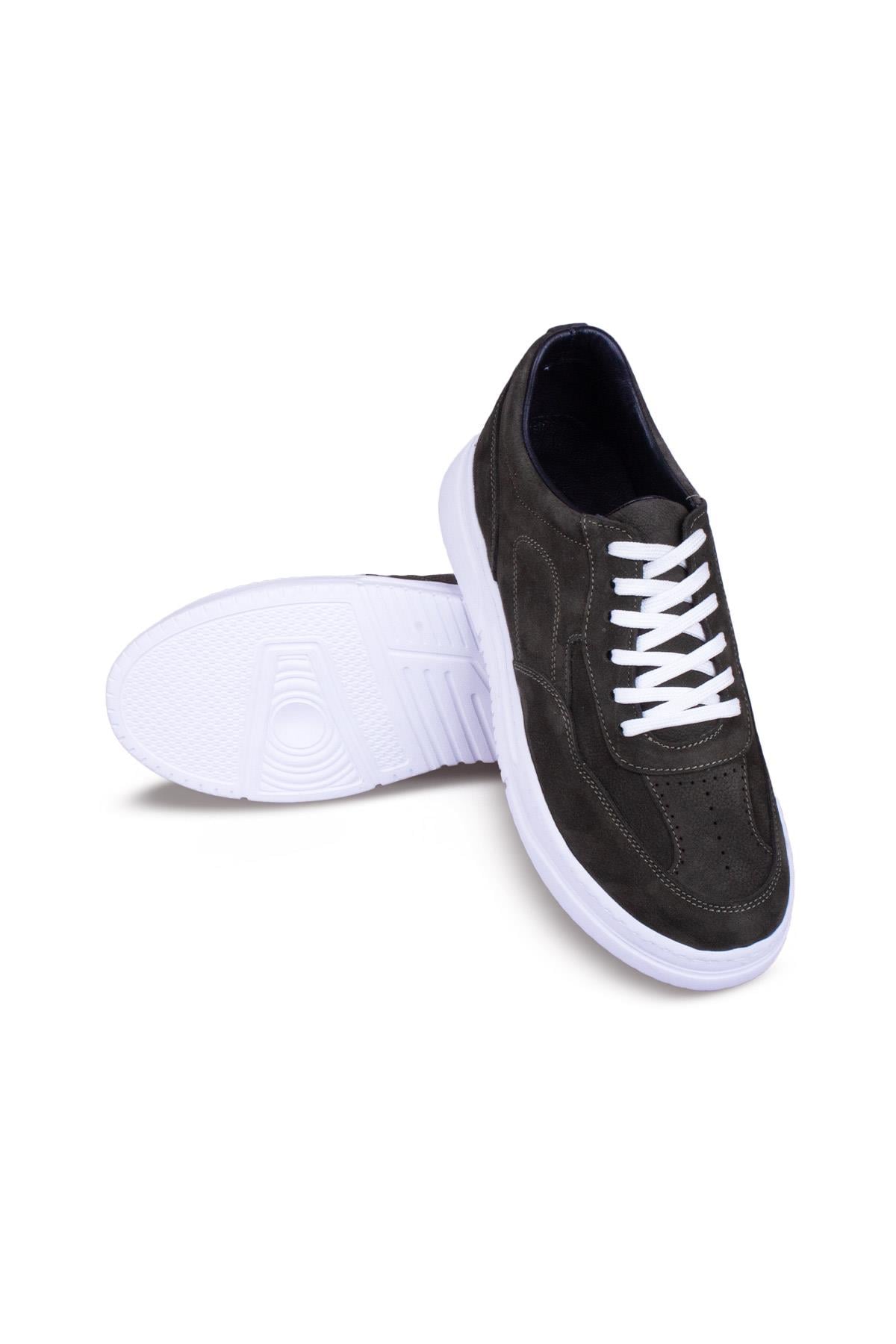 Erkek Sneaker Hakiki Deri Ayakkabı 082Y24E40736
