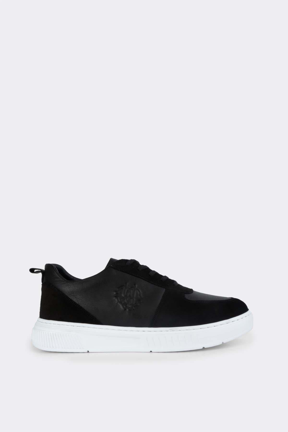 Erkek Sneaker Hakiki Deri Ayakkabı 082Y24E40704