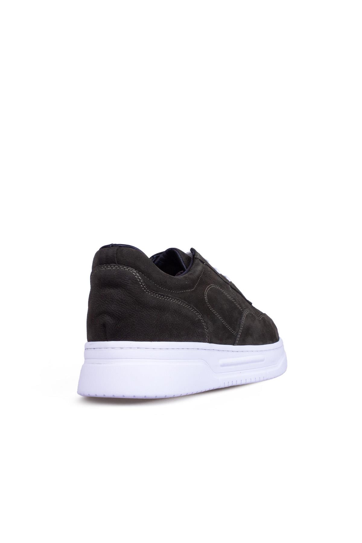 Erkek Sneaker Hakiki Deri Ayakkabı 082Y24E40736