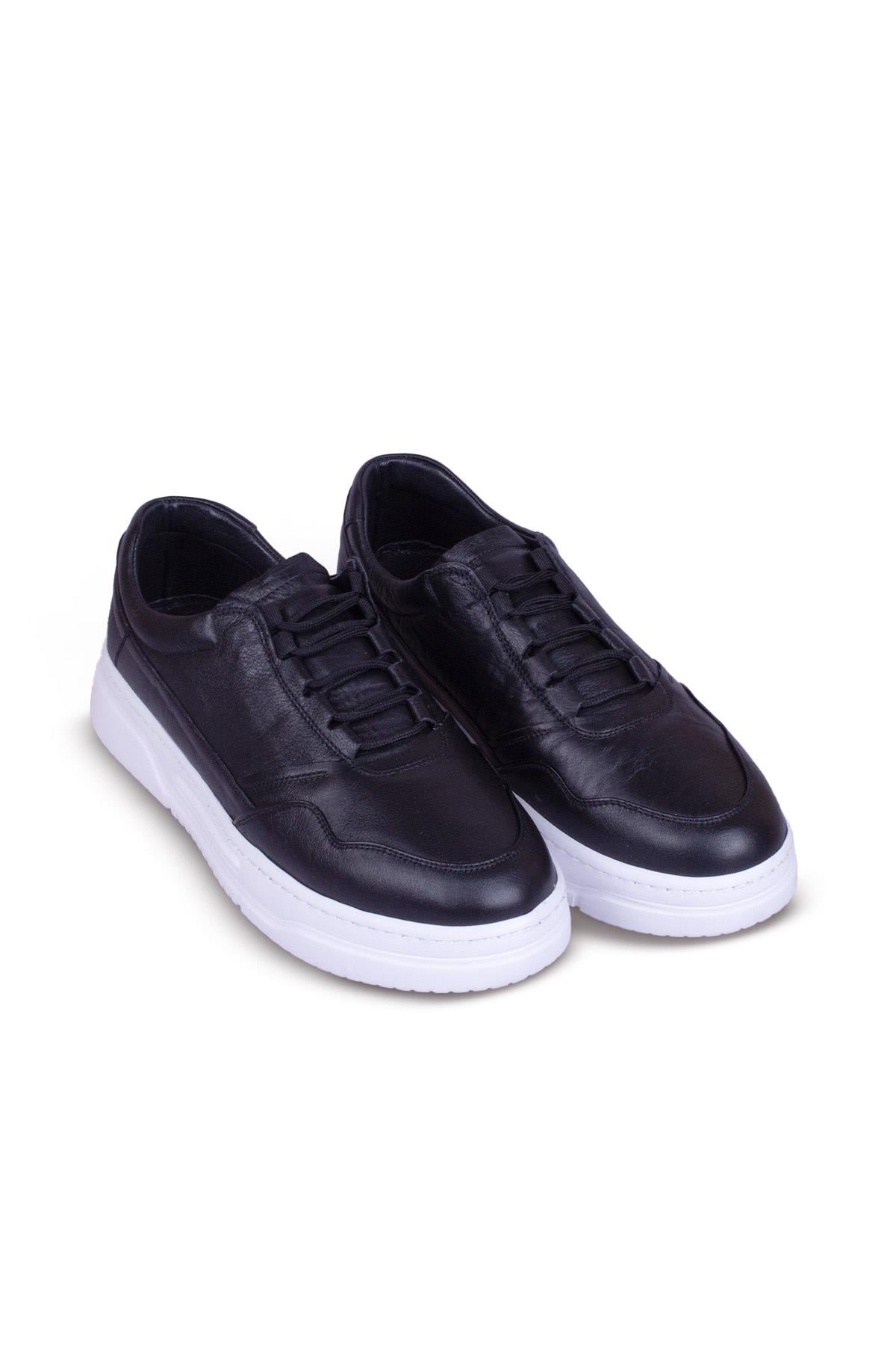 Erkek Sneaker Hakiki Deri Ayakkabı 082Y24E40729