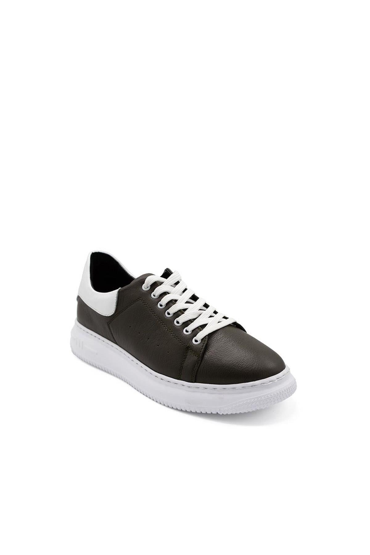 Erkek Sneaker Hakiki Deri Ayakkabı 082Y24E40746