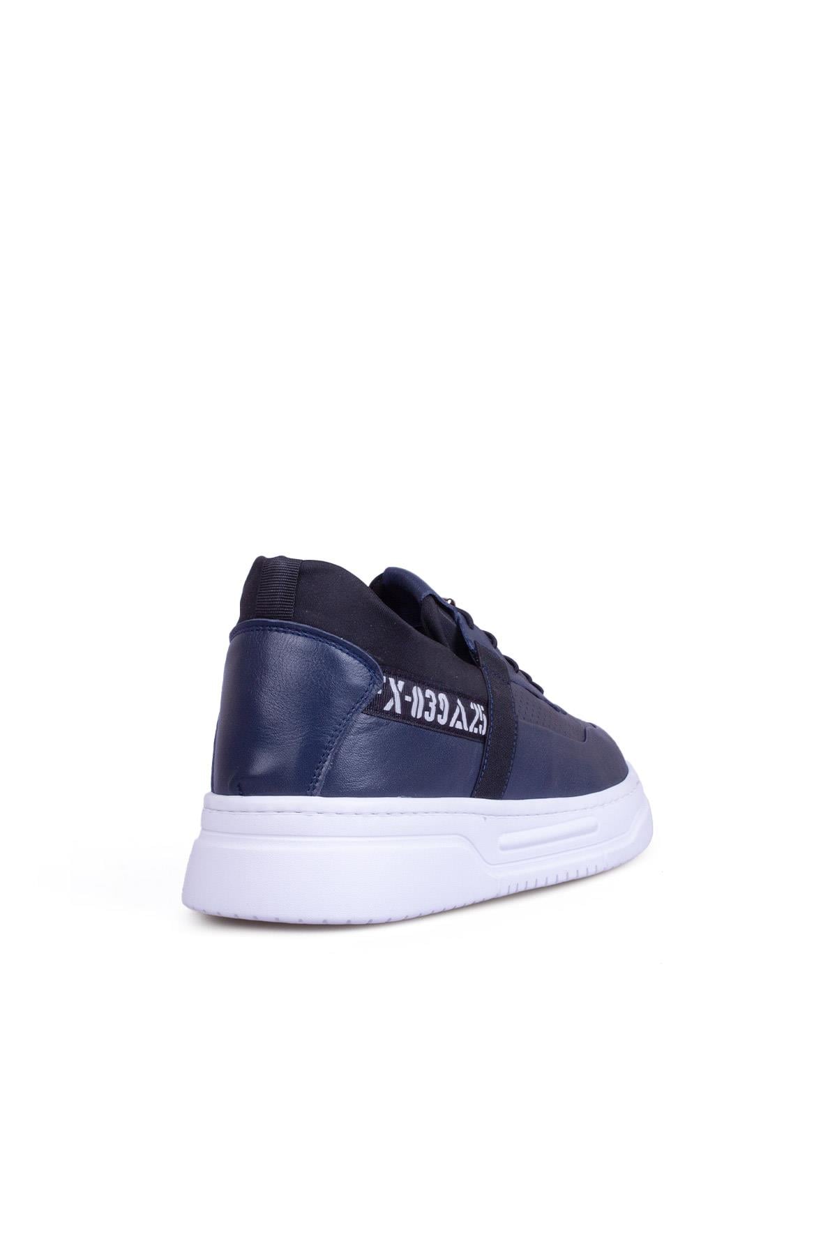 Erkek Sneaker Hakiki Deri Ayakkabı 082Y24E40754