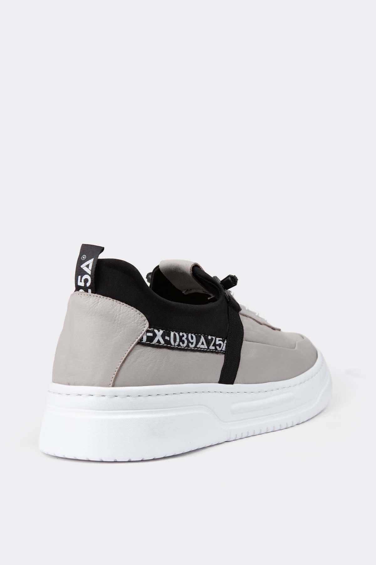 Erkek Sneaker Hakiki Deri Ayakkabı 082Y24E40733