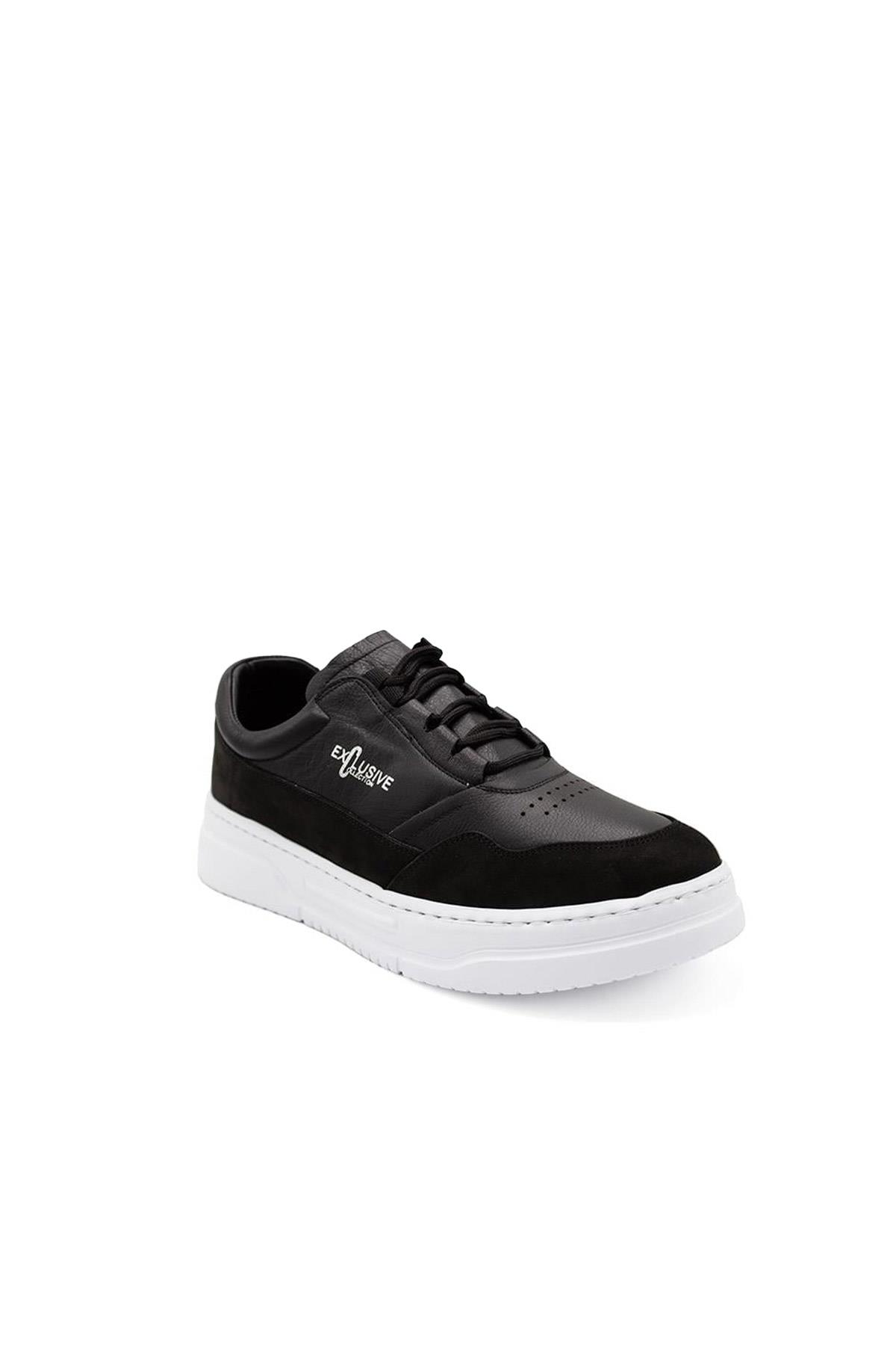Erkek Sneaker Hakiki Deri Ayakkabı 082Y24E40741