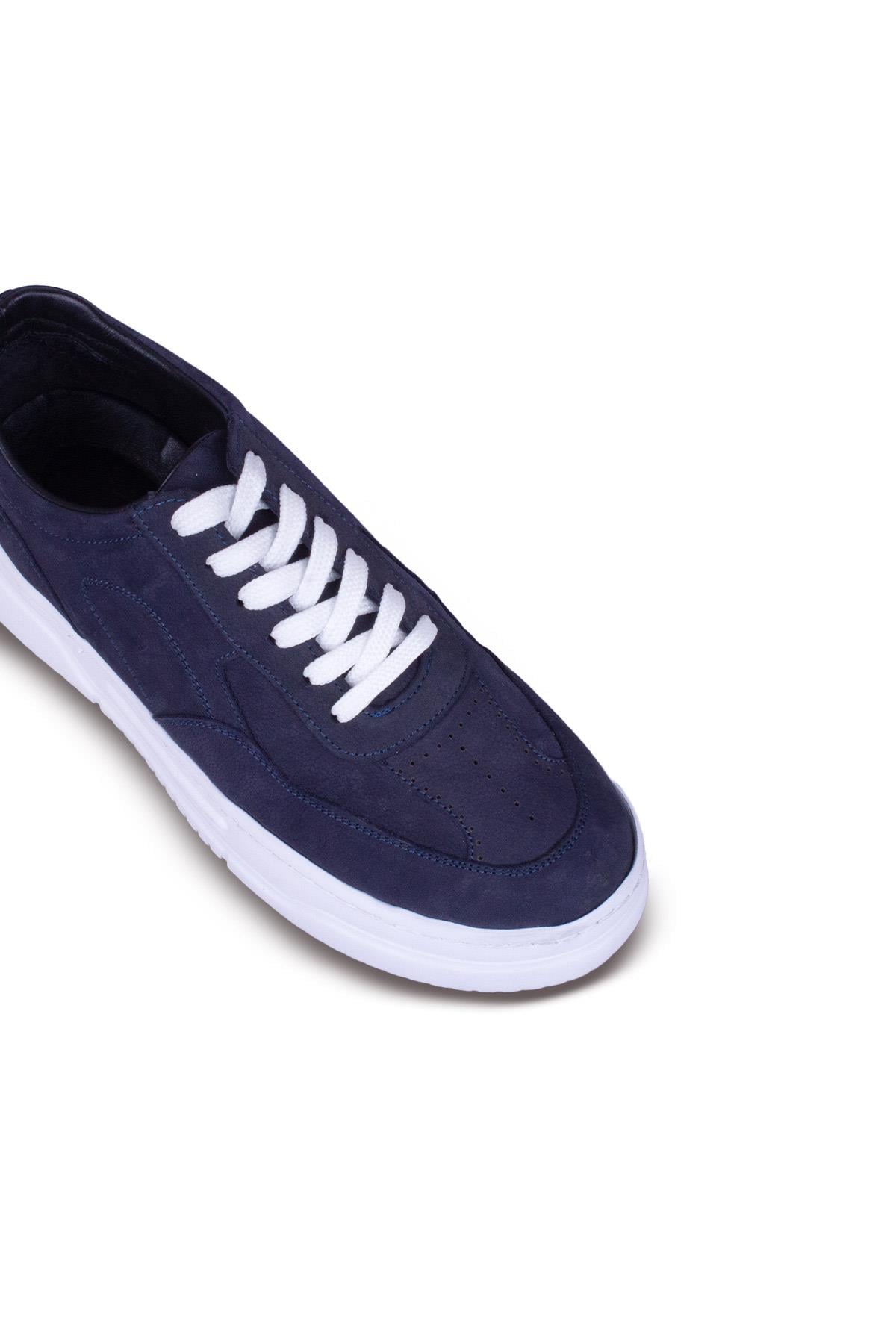 Erkek Sneaker Hakiki Deri Ayakkabı 082Y24E40736
