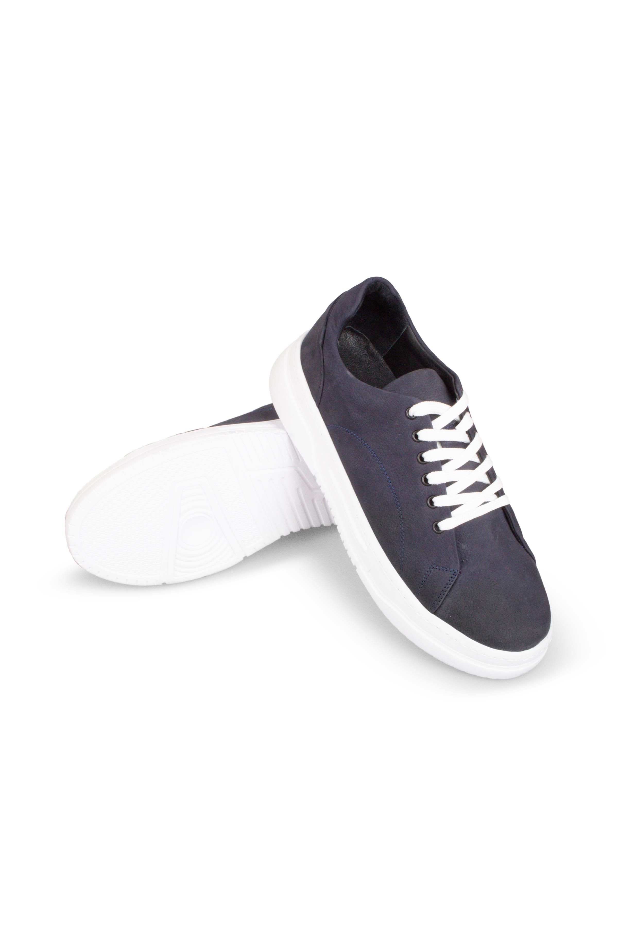 Erkek Sneaker Hakiki Deri Ayakkabı 082Y24E40716