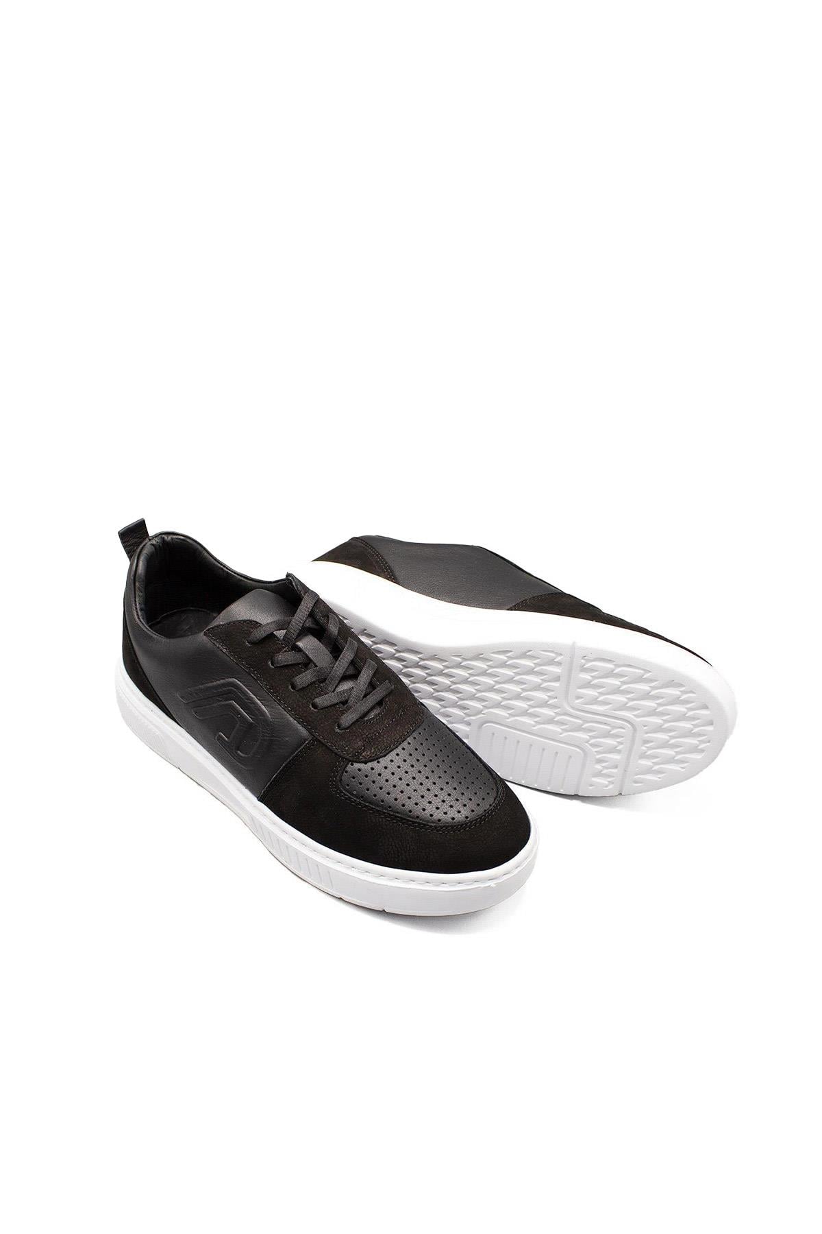 Erkek Sneaker Hakiki Deri Ayakkabı 082Y24E40731