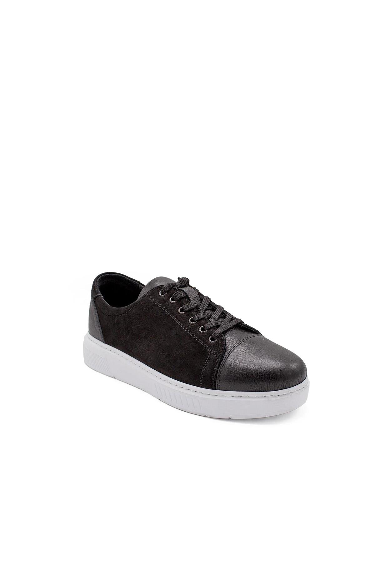 Erkek Sneaker Hakiki Deri Ayakkabı 082Y24E40723