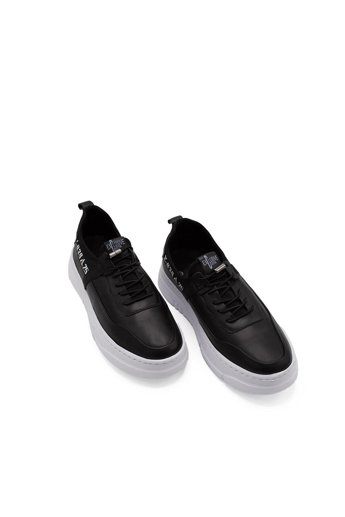 Erkek Sneaker Hakiki Deri Ayakkabı 082Y24E40733