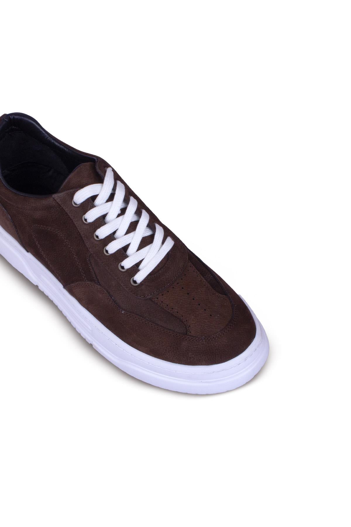 Erkek Sneaker Hakiki Deri Ayakkabı 082Y24E40736
