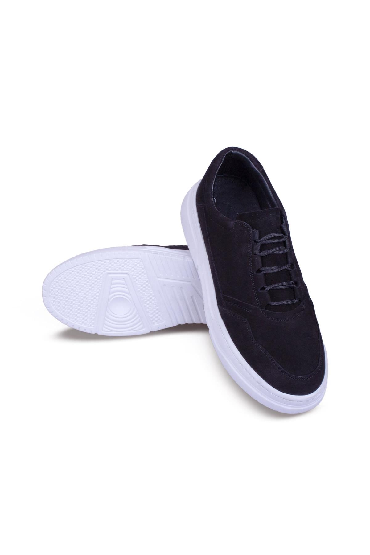 Erkek Sneaker Hakiki Deri Ayakkabı 082Y24E40729